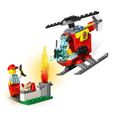 LEGO® 60318 City Fire L’Hélicoptère des Pompiers, Jouet pour Filles et Garçons +4 ans, Figurine Pompier et Brique de Démarrage-1