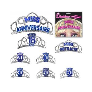 Pack Anniversaire 18 Ans Fille - Écharpe Et Couronne Or Rose Et Noir