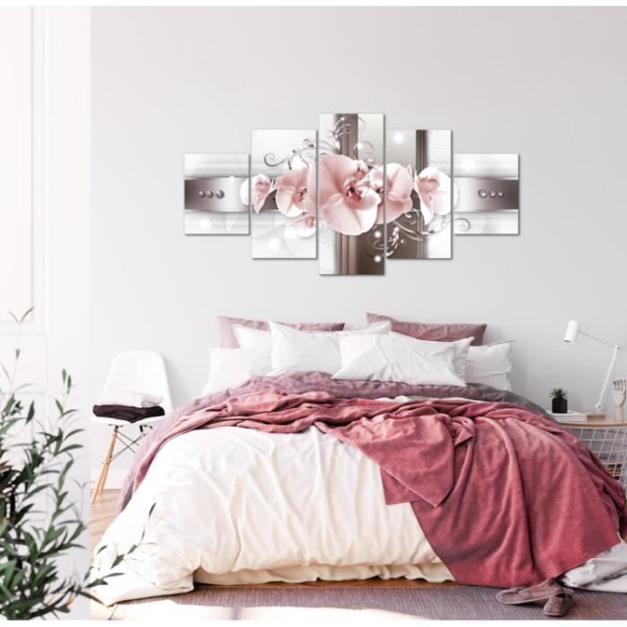 Photo sur toile Fleurs floral rose beige