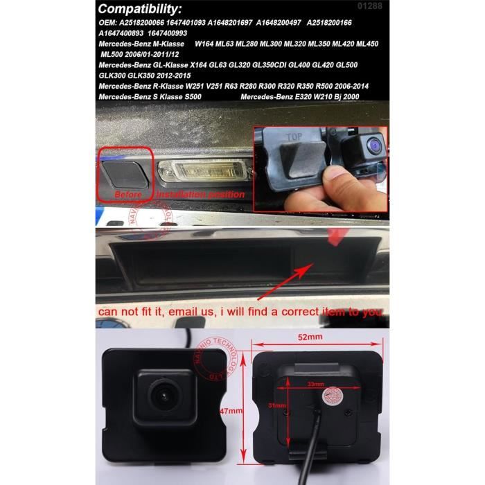 Cam ra De Recul Pour Mercedes Benz E M ML R GL C Klasse W164 W251 ML350 