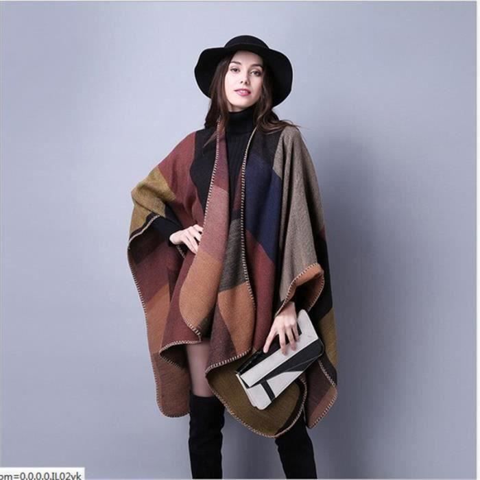 Poncho Châle – Poncho Châle Portable En Polaire, Châles D