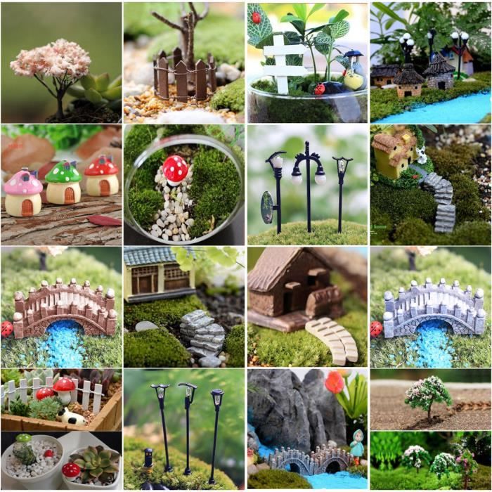 Figurines Maison Champignons Poupée Sculpture en Résine Miniature Fée  Paysage 4 - Cdiscount Maison