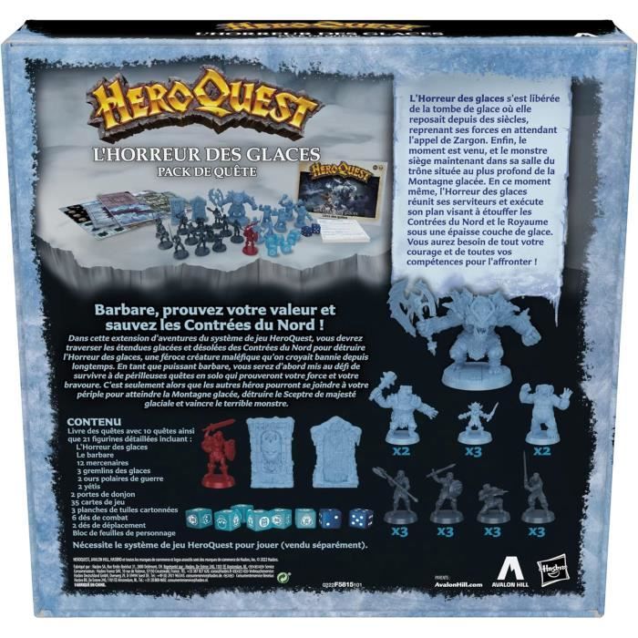 Heroquest - extension l'horreur des glaces - Jeux de société -Hasbro