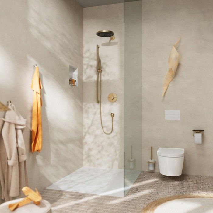 Anneau Porte-serviette Hansgrohe AddStoris - Bronze Brossé - Design Moderne - Montage Mural