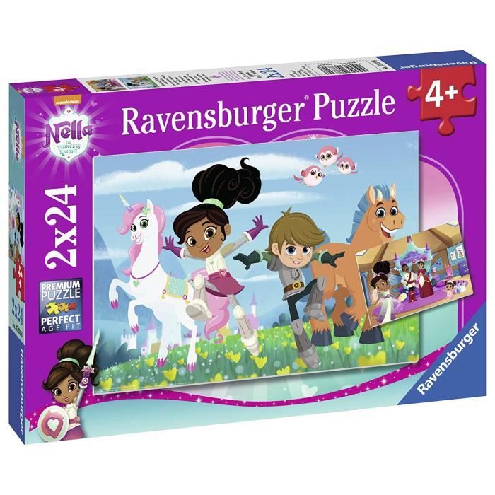Puzzle Ravensburger - Aventures The Princess Knight - 2x24 pièces - Enfant 4  ans - Dessins animés et BD - Cdiscount Jeux - Jouets