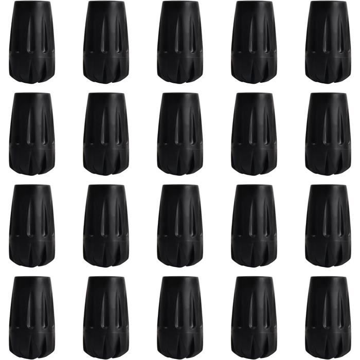 Embouts Caoutchouc Pour Bâtons De Marche – Lot De 6, Diamètre 11 Mm, Antidérapants, Pour Randonnée