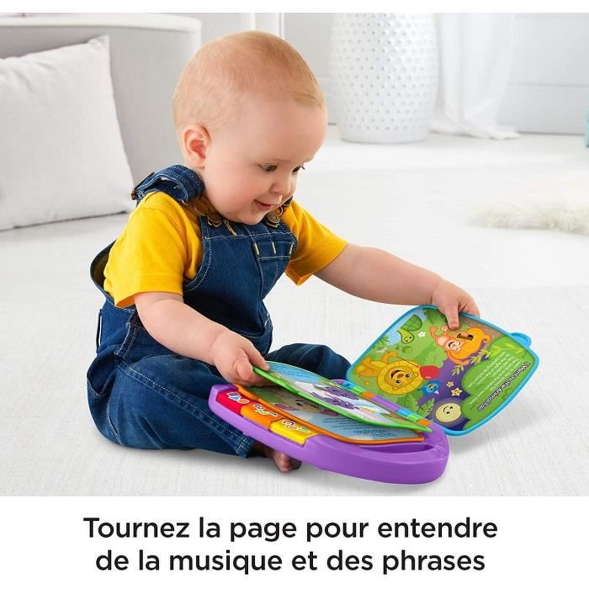 Fisher Price Livre Interactif Comptines Jouet Musical D Eveil Bebe Pour Apprendre En Chanson 6 Mois Et Plus Cdh39 Cdiscount Jeux Jouets