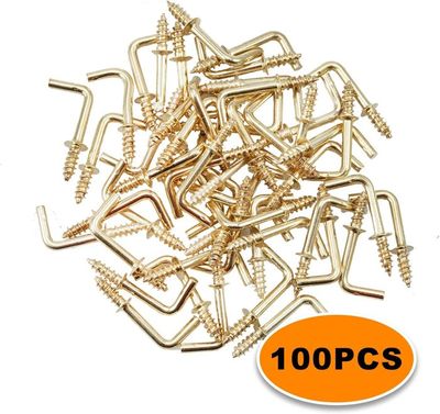 Lot De 100 Crochets De Cadre Triangle En Métal – Avec Vis, Qualité Supérieure