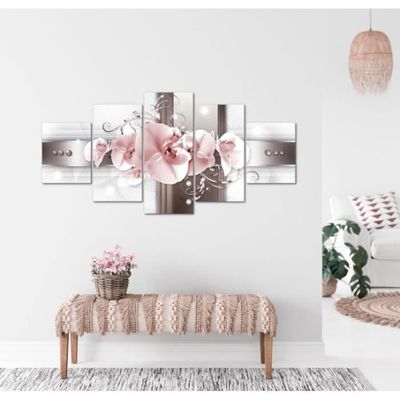 Impression sur toile Image tableaux 125x50 Floral Roses