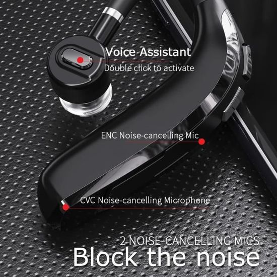 Oreillette Bluetooth sans Fil V5.1 Suppression du Bruit, Fonction