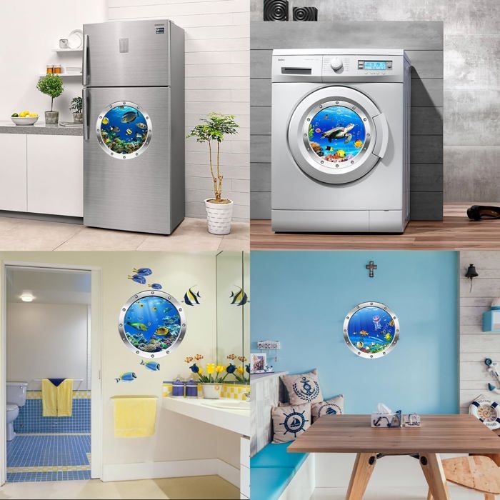 76 Pièces Décalque Fenêtre Automne 3D - Autocollant Vitre