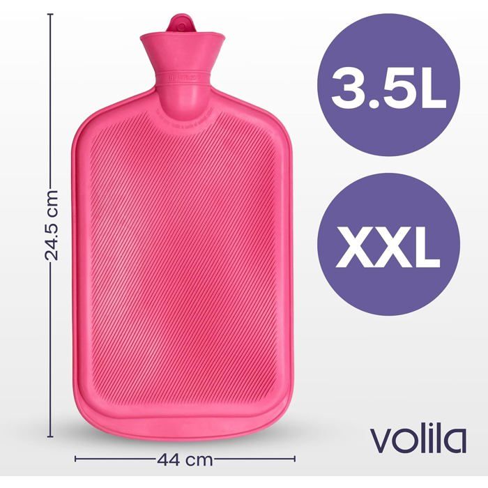 Housse Bouillotte 2 Litres En Fausse Fourrure Ultra Douce Rose Layette - Confort Chaleur Hivernale Luxueux