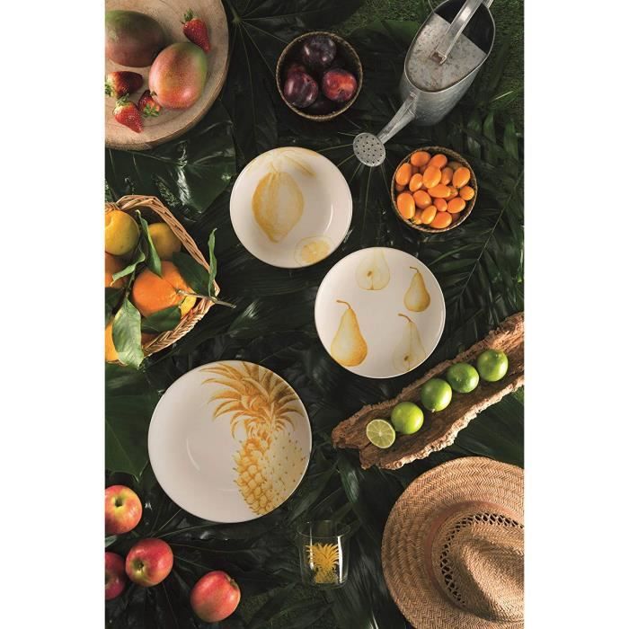 Excelsa Faune & Flore Service De Vaisselle En Céramique 3