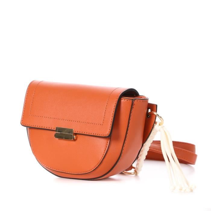 Sac Bandouliere Camel Femme Manoukian WENY Cdiscount Bagagerie Maroquinerie
