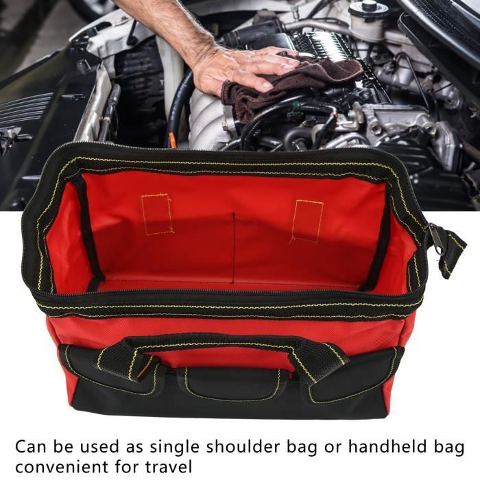 Omabeta sac de rangement d'outils portables Sac de rangement d'outils de 13  pouces, sac à main auto outillage Rouge - Cdiscount Bricolage