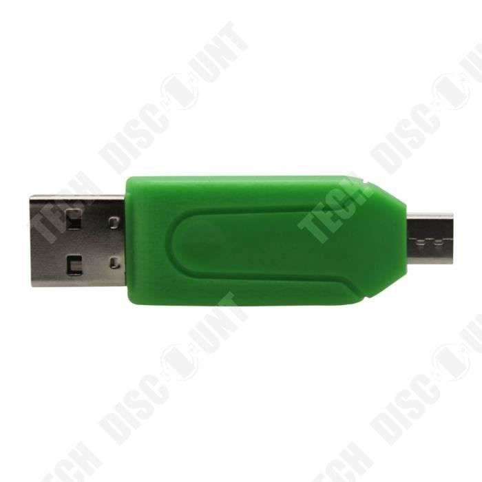 TD® Clé USB 2.0 + TF-Micro SD-SD à Micro USB OTG Lecteur de carte pour –