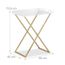 Table D'Appoint Relaxdays Pliable - Plateau Amovible Noyer - 54x52x36 Cm - Idéale Canapé Ou Lit