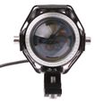 2pcs 125W crie U7 LED moto phare voiture brouillard lampe Spot lumineux Angle yeux Devil Eyes étanche IP54-3