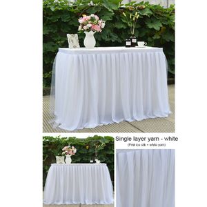 Jupe De Table En Tulle - 74x420cm | Fabriquée En Italie - Adhésif Double Face Inclus