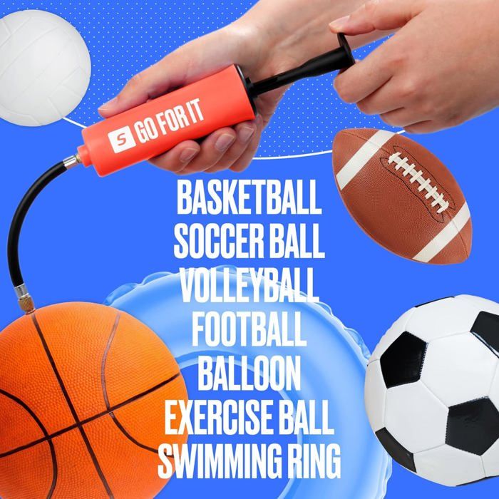 Momevo PocketAir Mini Pompe à Ballon Avec Tuyau Flexible Pour Tous Les