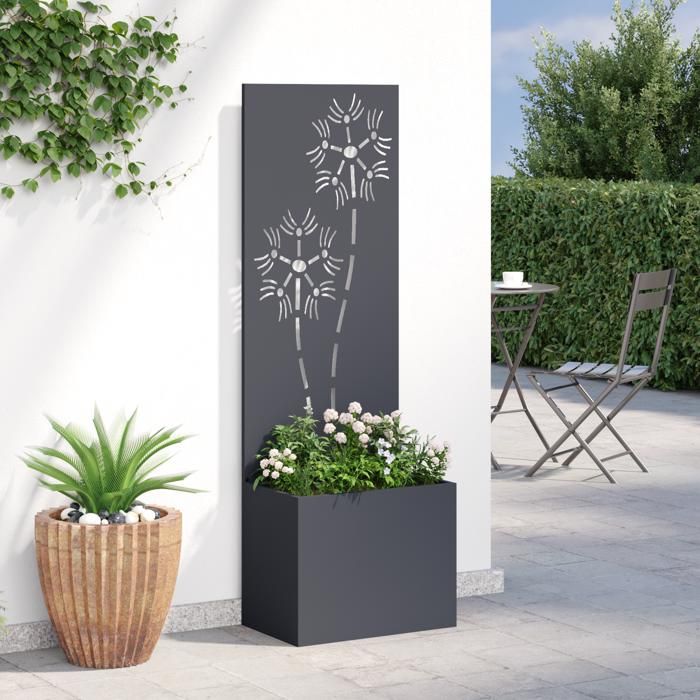 Lot De 4 Jardinières Pour Plantes D'extérieur - 61 Cm - À Fixer à La
