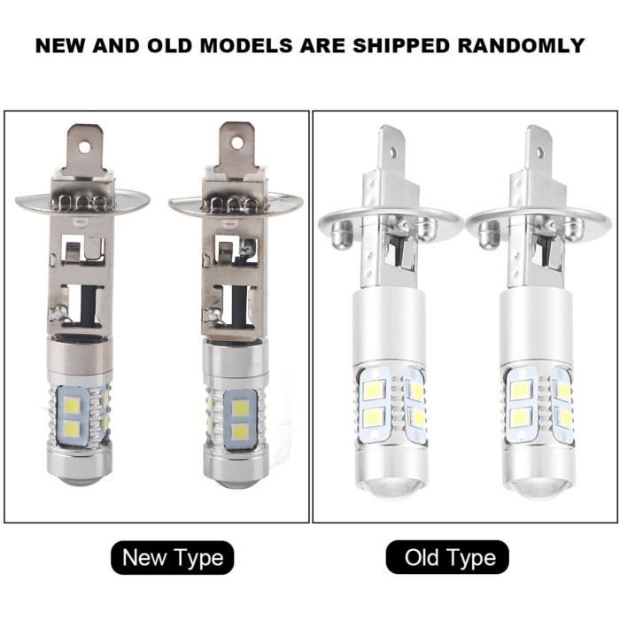 Ampoule LED H1 10 SMD - Blanc Xenon 6000K, 12V, Pour Phares Ou Antibrouillards - Puissance 100W équivalente