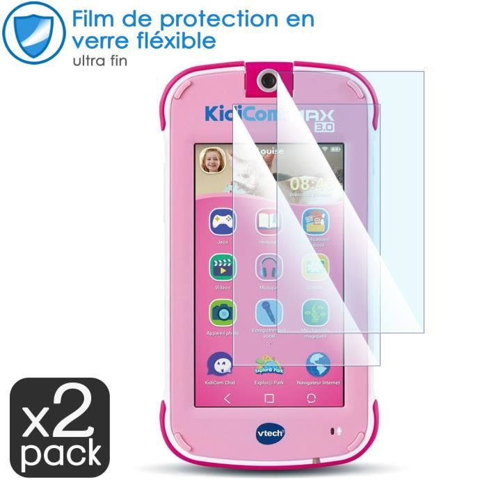 Pellicola In Vetro Flessibile 9H Per Vtech KidiCom MAX 3.0 - Confezione Da 2, Antigraffio, 0,20mm - 4