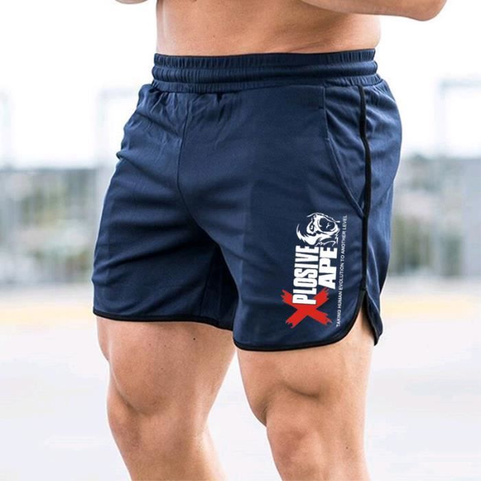 Short,Short Fitness musculation pour homme, Short d'entraînement Gyms d'été  pour hommes à mailles respirantes - brown[E1175] Blanc - Cdiscount  Prêt-à-Porter