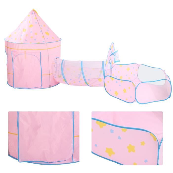 Tunnel De Jeu Pop-up Pour Enfants 1,8 M - Multicolore, En Polyester, Pour Ramper, Jouer, Dès 1 An, Intérieur/extérieur