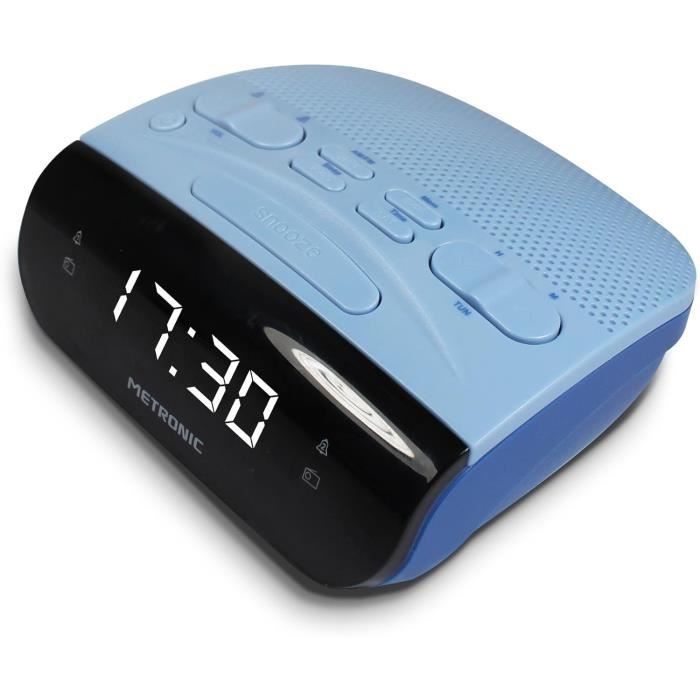 Radio-réveil Metronic Avec Simulation D'aube – Modèle Sportsman A-580 – Blanc – Ouvert Mais Jamais Servi