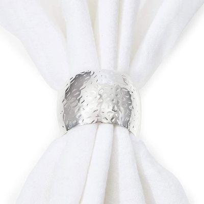 Lot De 12 Ronds De Serviette En Métal Argenté – Design Spirale, élégant Pour Mariage, Réception, Décoration