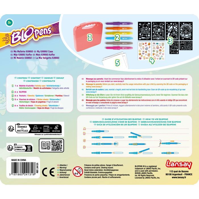 Blopens - LANSAY - Ma malette Kawaii - Dès 5 ans - Cdiscount Jeux - Jouets