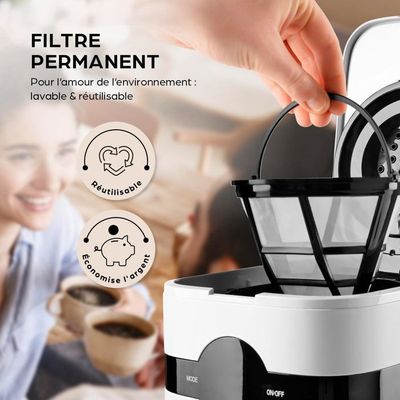 Cafetière isotherme de 1,8 l - Avec infuseur à thé - Théière