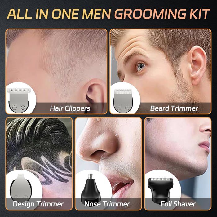 Tondeuse Multifonction LED Pour Sourcils, Nez, Oreilles Et Barbe - Avec Sabots De Coupe - Neuf Dans Son Emballage
