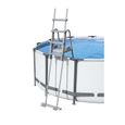 Echelle de sécurité pour piscine Bestway 2x4 marches avec plateforme - hauteur 132cm-6