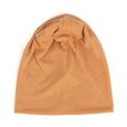 Bonnet de printemps unisexe pour hommes | Bonnet en coton, couleur unie, mode homme, casquettes Turb Ginger yellow-0