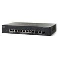 Switch Cisco Small Business SG250-10P Gigabit manageable 8 ports 10-100-1000 PoE+ 62W + 2 ports combo mini-GBIC-0