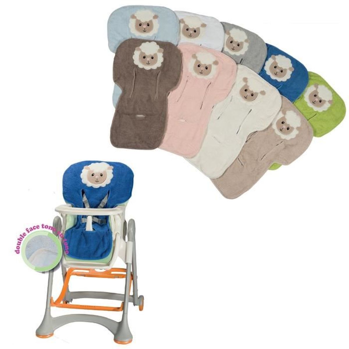 Housse Chaise Haute Eponge Dolly Rosa Prima Infanzia Vert Cdiscount Puericulture Eveil Bebe