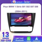 Junsun Autoradio Android 12 2Go+32Go pour BMW 1 Series E81 E82 E87 E88 (2004-2011)avec 9'' Écran Tactile Carplay Android Auto GPS