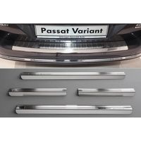 Inox plaques de seuil et protection de pare-chocs adapté pour VW Passat B7 Variant 2010-2014
