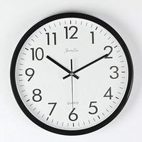 YANGBAGA Horloge Murale Moderne  Design intemporel avec cadran Ultra-transparent circulaire Super Silencieuse Horloge Salon25cm/10" 