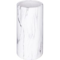 Vase cylindre marbre contemporain - H 20 cm