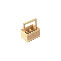 Caisse de rangement bois Casier Mabouteille.fr® - Boite de rangement bois avec compartiment 6 bouteilles [ Boite bois rangement ]