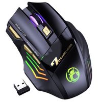 SDLOGAL Souris Gamer, Ergonomique 3 Niveaux DPI Réglable Souris avec 7 Bouton, Rétroéclairage RGB pour Mac, PC, Desktop, Portable