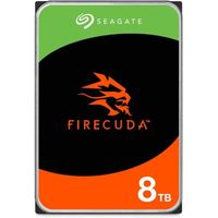 Seagate FireCuda, 8 To, Disque dur interne - CMR 3,5 pouces SATA 6 Gbits/s 7 200 tr/min, 256 Mo de memoire cache, 300 To/an, 
