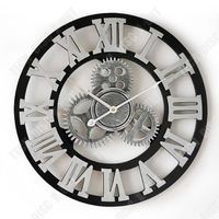 TD® Style européen salon horloge murale art rétro moderne engrenage créatif horloge personnalité maison bar décoration horloge