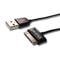 vhbw Câble de données USB (type A sur tablette) 2en1 câble de chargement 120cm convient pour Samsung Galaxy Tab 2 10.1 16G, 2 7.0