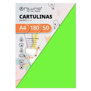 CARTON ONDULÉ Carton - carton ondule Ofituria - FAB-15457 - Pack 50 Cartulinas Color Verde Tamano A4 180g