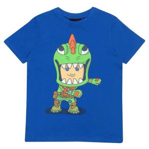 T-SHIRT T-shirt Fortnite - FOR00104BTS04910K-NP - Popgear Flossing Rex T-Shirt pour Fille Bleu Roi Tendance