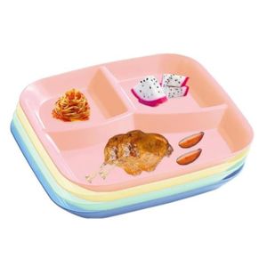 Bol Maju Compartiment Assiettes Régime Ticana 2 Pièces - Compartimentées Pour Portions - Mélamine 10 Pouces - Rééquilibrage Alimentaire Assiette Rééquilibrage Alimentaire